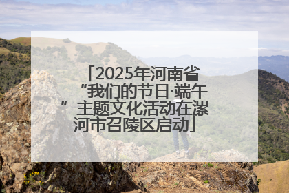 2025年河南省“我们的节日·端午”主题文化活动在漯河市召陵区启动